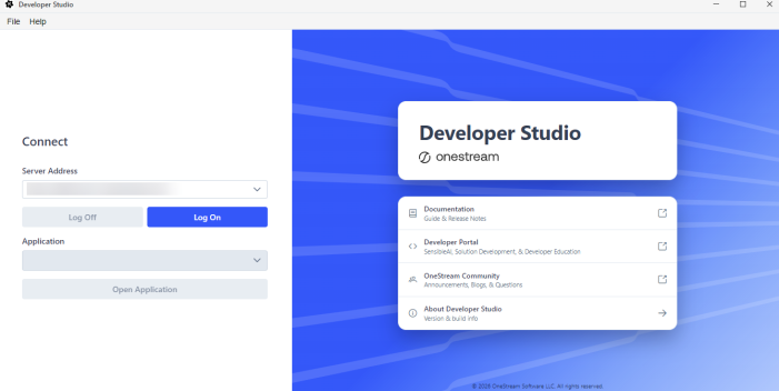 The launch page displays a Connect page with the log in flow and the Resources pane displays links to additional resources